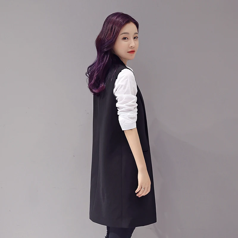 Новинка весна-осень 2019 женский модный приталенный жилет