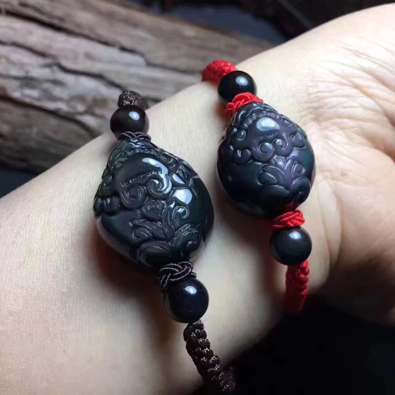 Открытый натуральный цвет глаз брикет подвески мужской браслет ожерелья