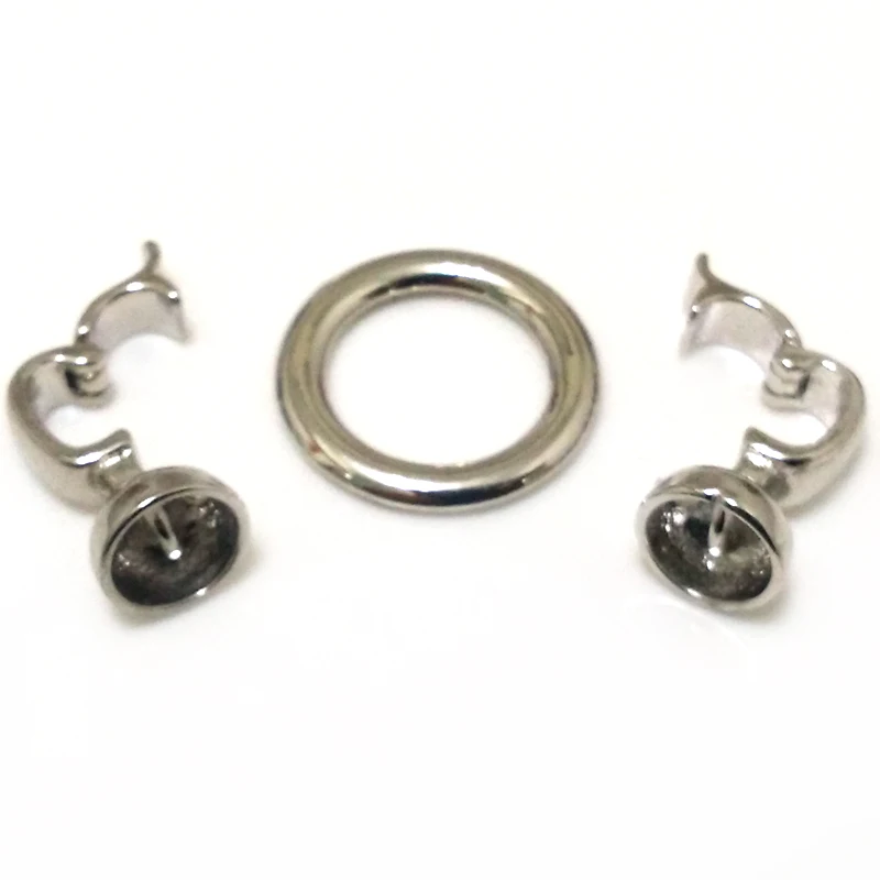 Застежка для ювелирных изделий из серебра 18 х40 мм