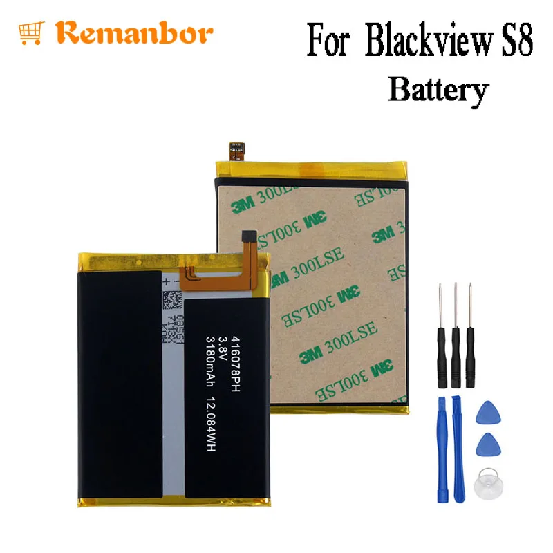 Remanbor для Blackview S8 Батарея 3180 мАч высокое Ёмкость Замена резервного копирования