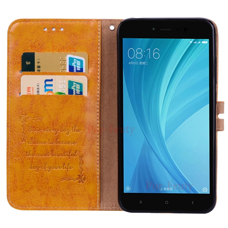 Чехол для Xiaomi Redmi Примечание 5A Prime Y1 MDG6S(32 64 ГБ), мягкий кожаный чехол-кошелек для телефона Xiao mi Red mi Note5A Prime, сумка