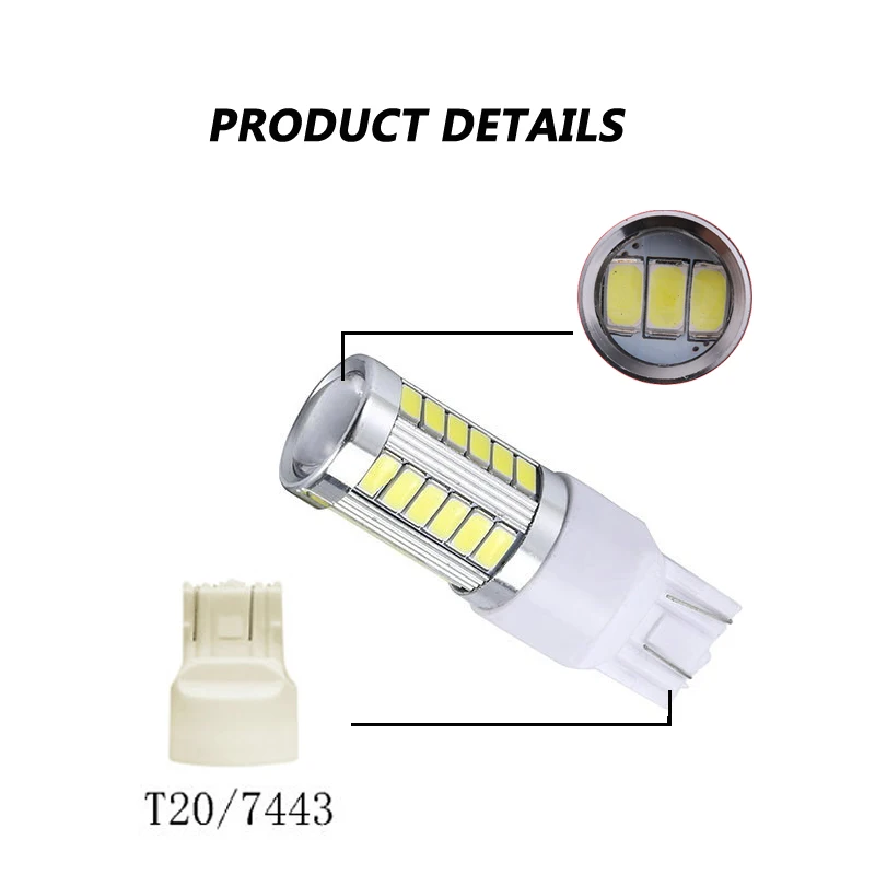 1 шт. T20 7443 W21/5 Вт 5630 CANBUS 12 в LED свет для VW MK3 MK4 Lavida Sagitar Touarge Touran Passat B6 Magotan Jetta Golf