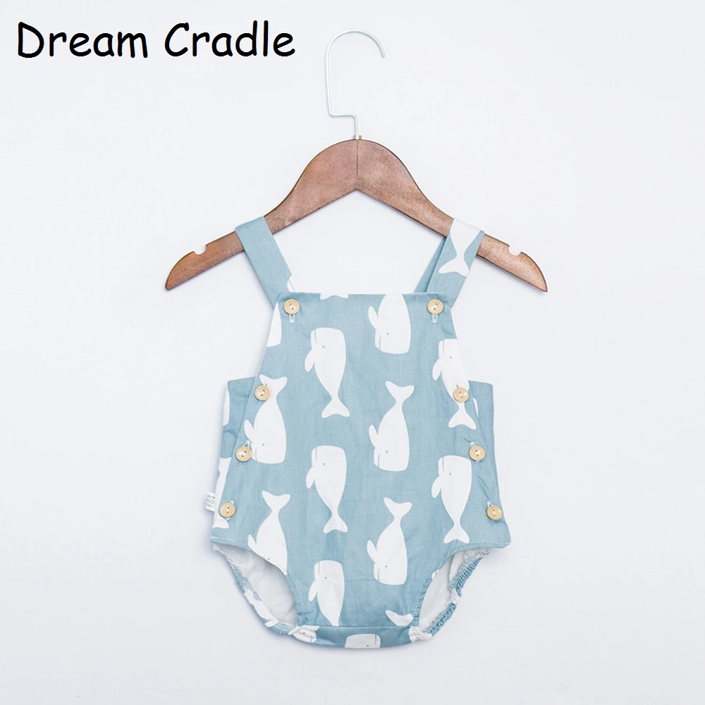 Dream Cradle/Новинка милый детский комбинезон унисекс Летний для маленьких мальчиков