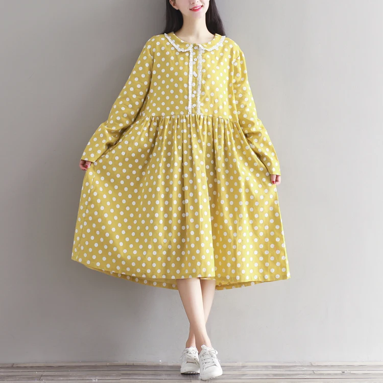 Осень 2017 г. Новый однобортный &quot&quot&quotкукольный&quot&quot воротничок&quot платье Для