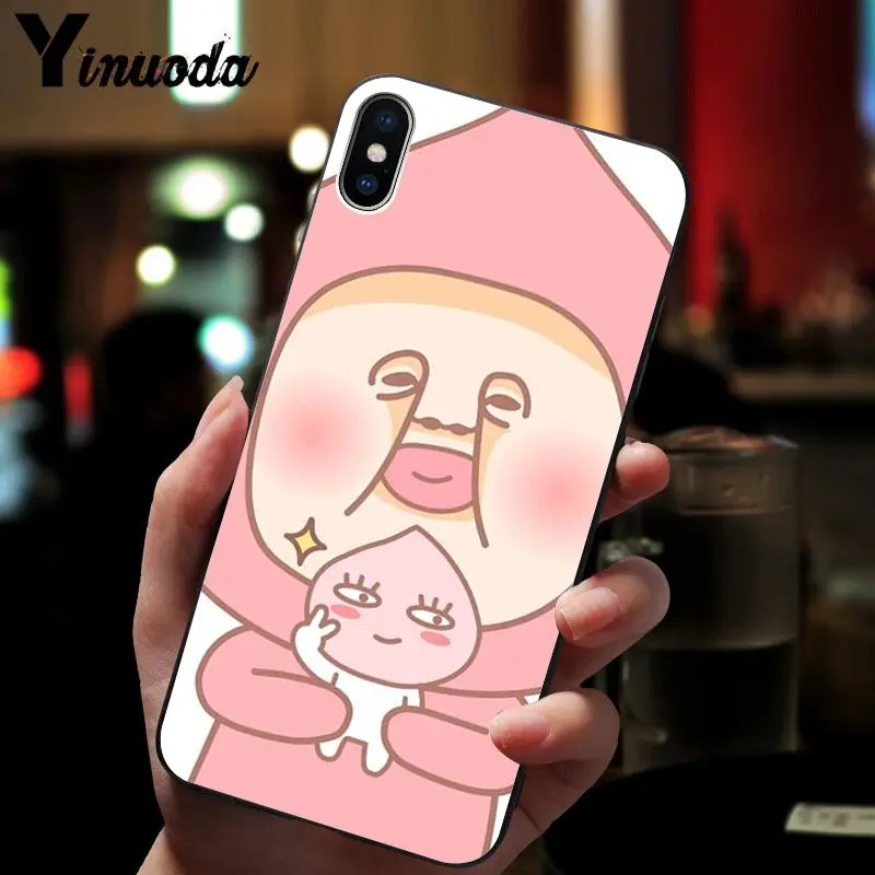 11pro MAX Японский милый мультяшный мягкий силиконовый черный чехол для iPhone 8 7 6 6S Plus X