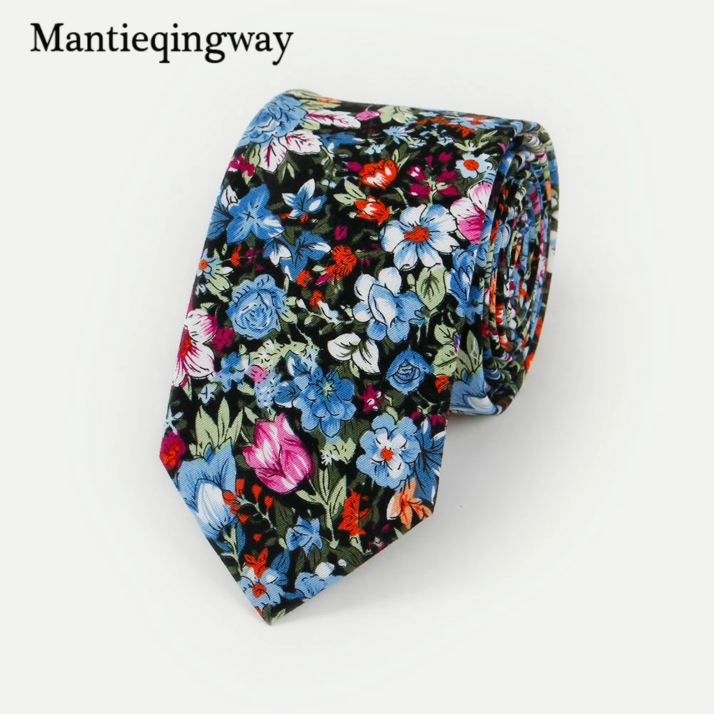 Мужской галстук-бабочка Mantieqingway 6 см с принтом на шею для свадьбы цветочным