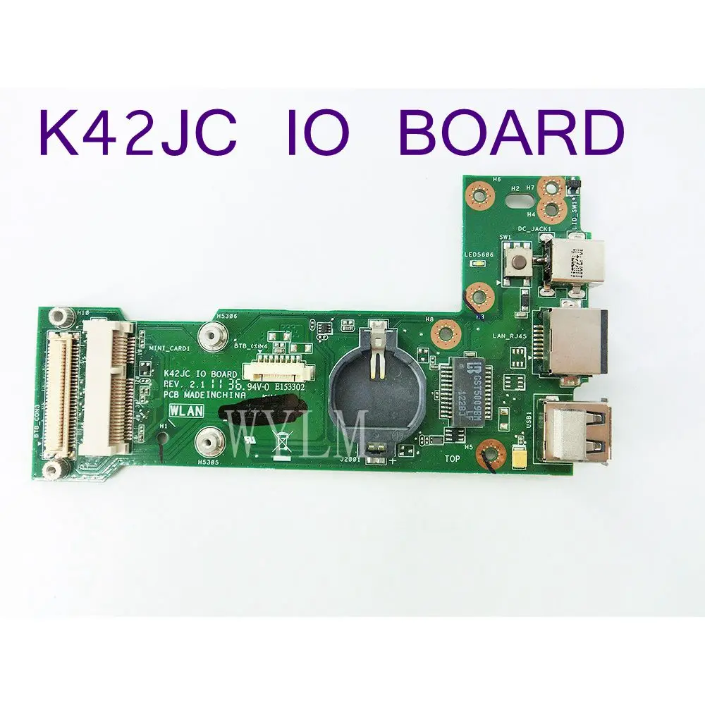 K42JC REV2.0 REV 2 1 IO плата для ASUS K42J X42J A42J A40J K42JR K42JZ K42JY K42JV питания USB| |
