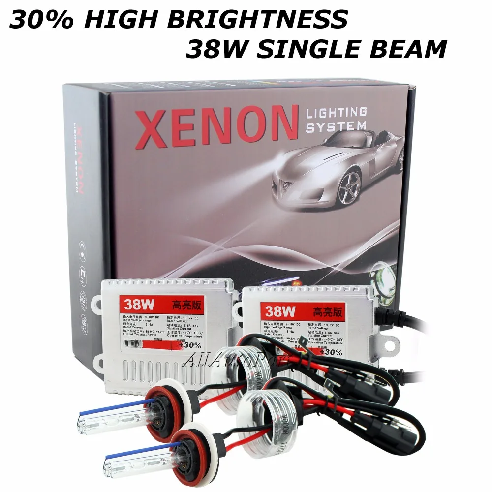 + 30% яркий комплект для переоборудования ксенона hid 38W H7 H8 H10 H11 H9 9005 9006 HB3 HB4 лампа