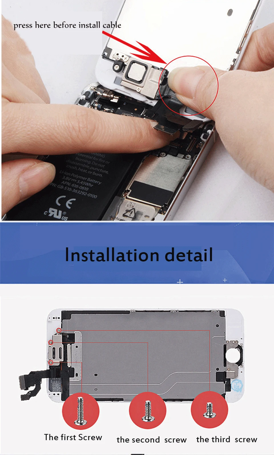 Ctoson для iPhone 6 6 Plus ЖК-дисплей с полной сборкой, инструменты для фиксации для iPhone 6S plus 6 S, замена экрана, полный вид дисплея, легко фиксируется