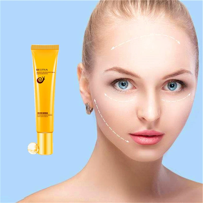 

Fruit Extract Elastic Restoration Eyes Creams Firming Anti Puffiness Dark Circles Anti Wrinkle Soothing Tired Snail Cream 20g