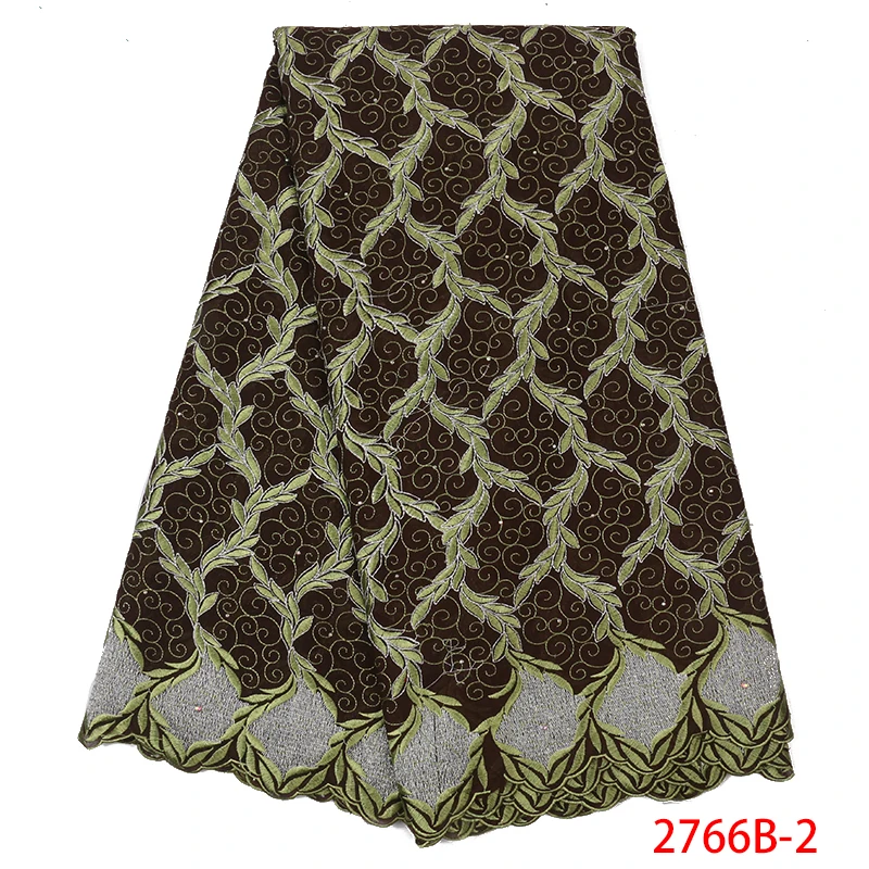 Nigerian Swiss Voile Lace In Switzerland 2019 High Quality African Dry Cotton Fabric For Women Dress With Stones GD2766B-1 | Дом и сад