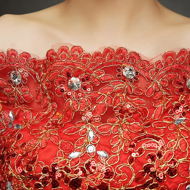 Свадебные платья Robe De Mariee Princesse Свадебные платья Аппликация половинные рукава пышные платья невесты аксессуар для невесты Корейский стиль TS426