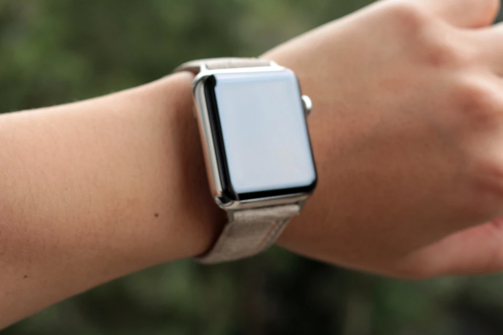 Ремешок URVOI для apple watch series 5 4 3 из мягкой телячьей кожи iwatch line удобный классический