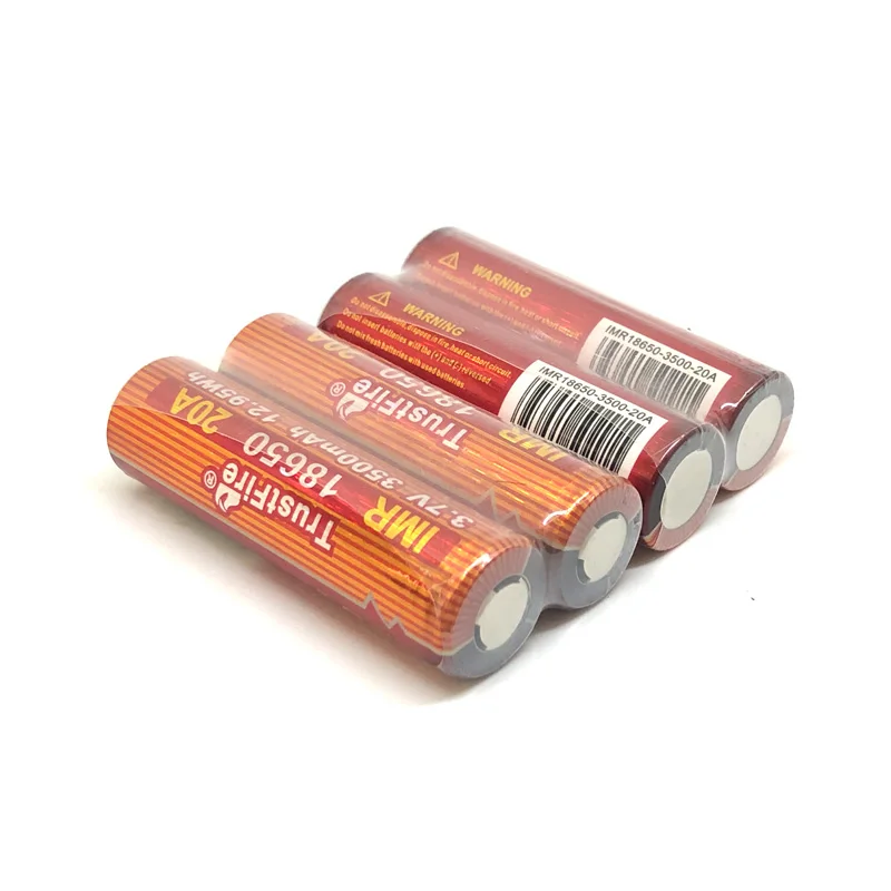 TrustFire IMR 18650 литиевая батарея 20A 3,7 V 3500mAh 12.95Wh высокочастотные аккумуляторные батареи для электронной сигареты светодиодный фонарик