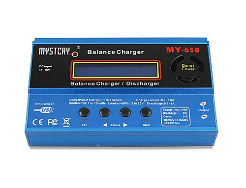 

Mystery B6 Digital RC Lipo NiMH Battery Balance Charger with Fan MY-650D