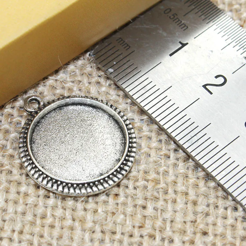 Простое ожерелье с подвеской из цинкового сплава основа под кабошон рамку пустые