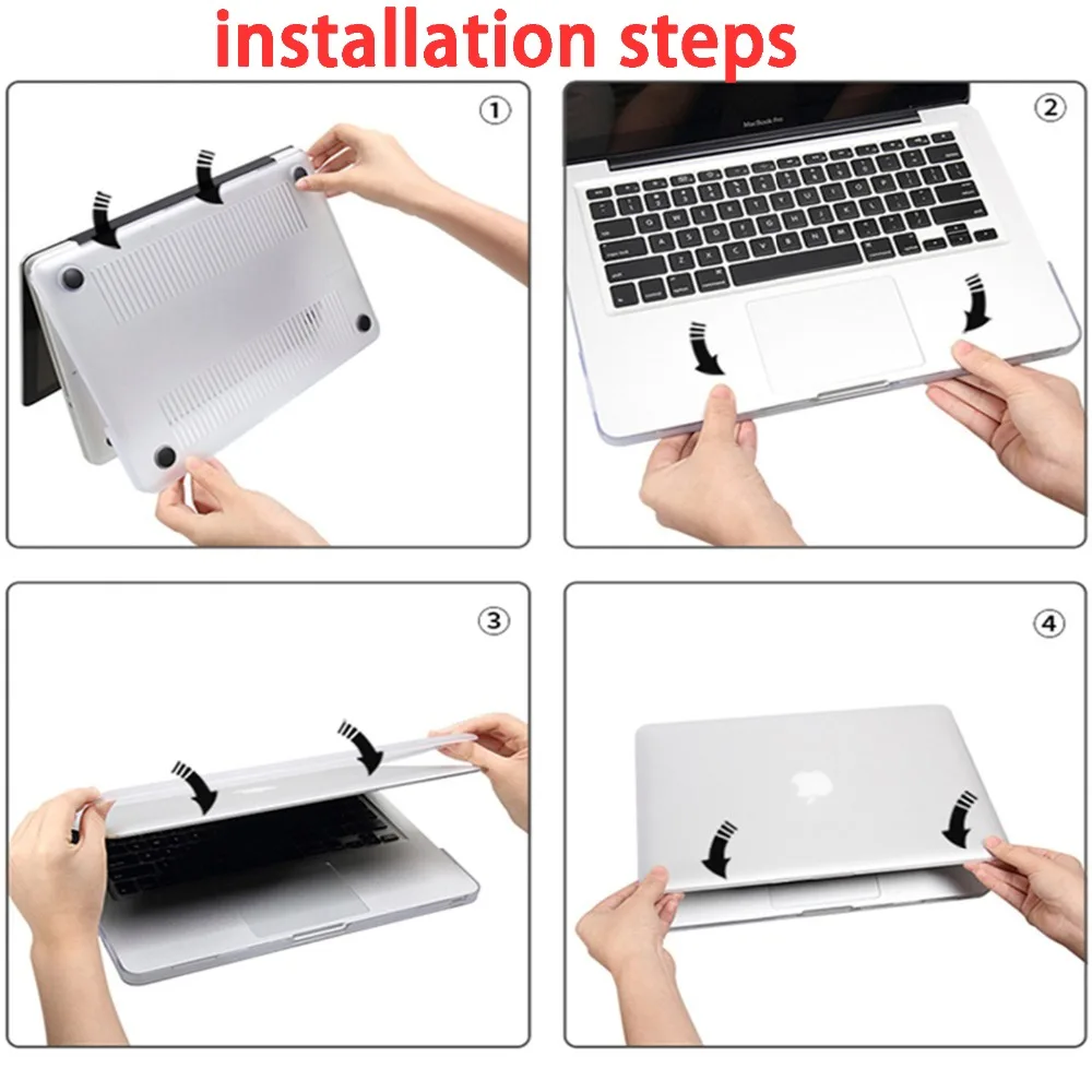 Матовый/Кристальный чехол для ноутбука Macbook Pro Retina Air 11 12 13 15 mac A1466 A1932 2019 Новый pro 3