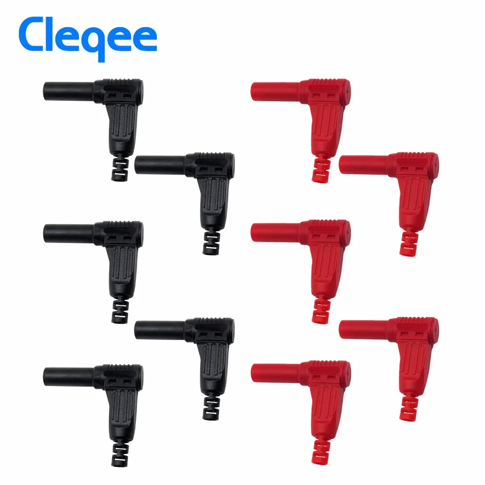 Cleqee P3014 10 шт Высокое качество безопасности 4 мм окутанные 90 градусов правый угол