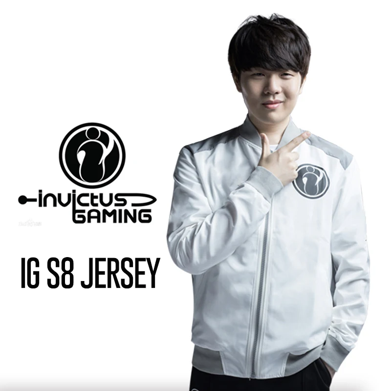Lol 2018 s8 Final IG Invictus игровая команда завоевала свитшот на молнии для мужчин такая же