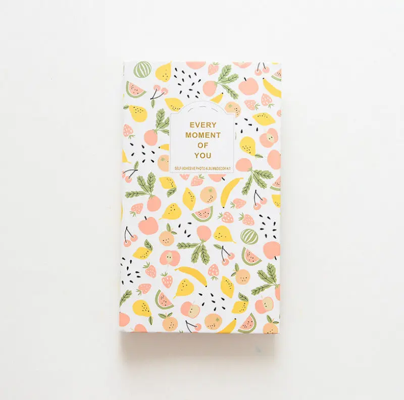 Fruit Хит, уникальный дизайн, Фотоальбом Polaroid 84 шт., 3 дюйма, Цветочный, крафт-бумага, пастория, чехол для хранения фотографий, семейный - Цвет: Fruit