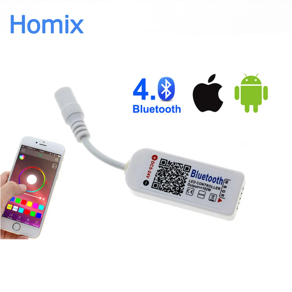 Светодиодная лента rgb с Bluetooth мини светильник чёрный белый для OS/Android|Контролеры