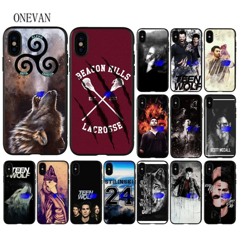 Прочный чехол teen wolf сериал черный мягкий для телефона с изображением цветов iPhone 7