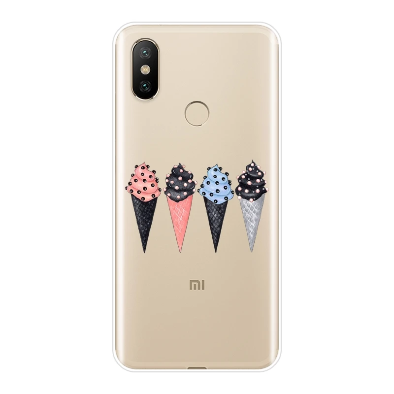 Чехол для телефона Xiaomi MI A1 A2 Lite Mi5 Mi6 Mi8 силиконовый мягкий чехол с мороженым Mi 5 5C 5S