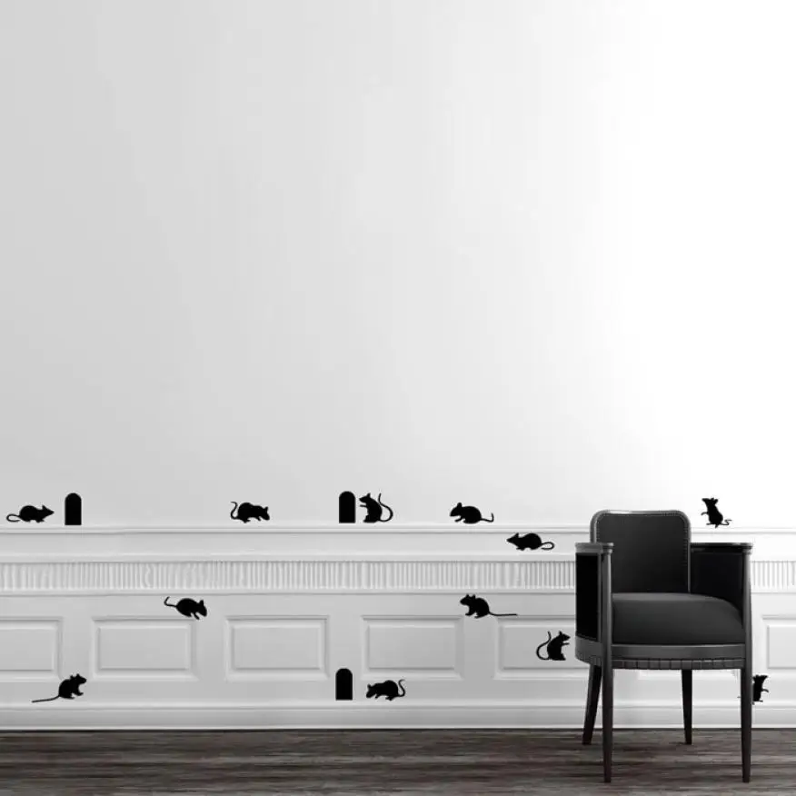 Новинка 2019 DIY забавное Искусство граффити крысиное отверстие напольный