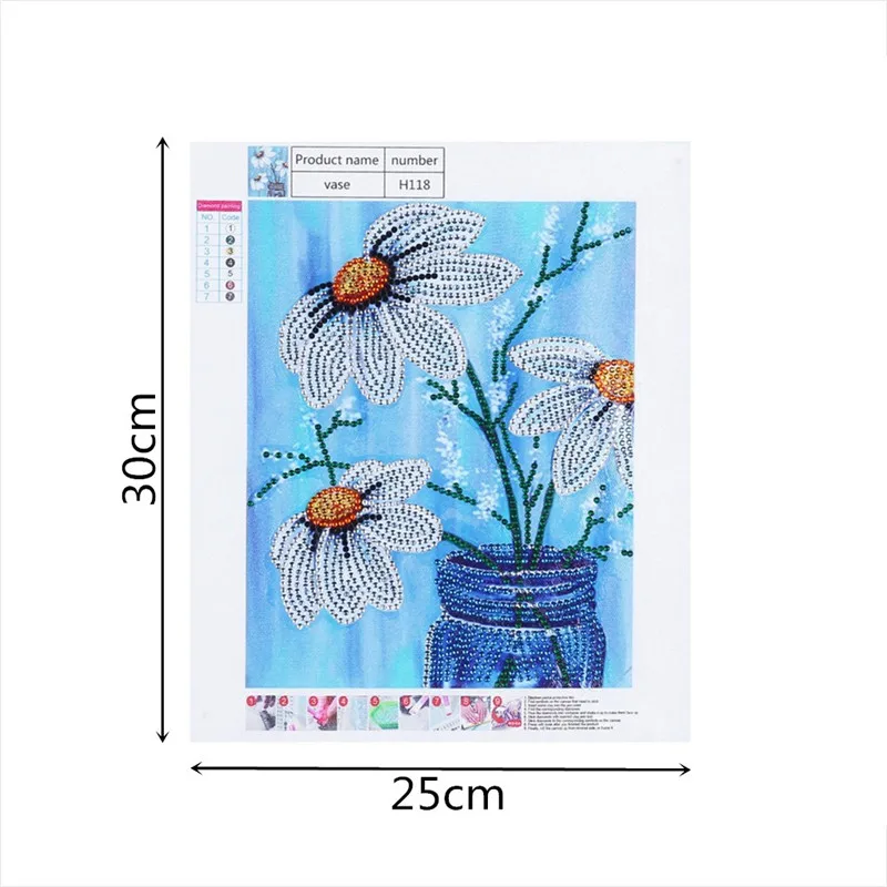 Набор для алмазной вышивки Цветочная ваза 5D | Дом и сад