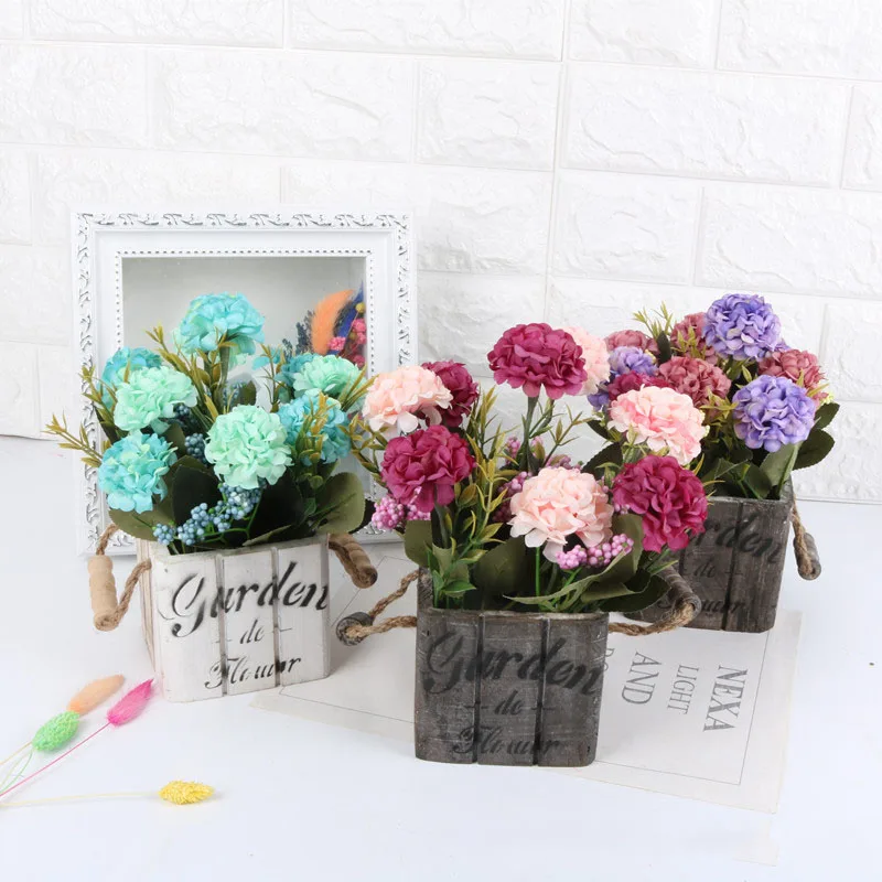 Винтажный деревянный садовый цветочный горшок сокровище круглый бочонок