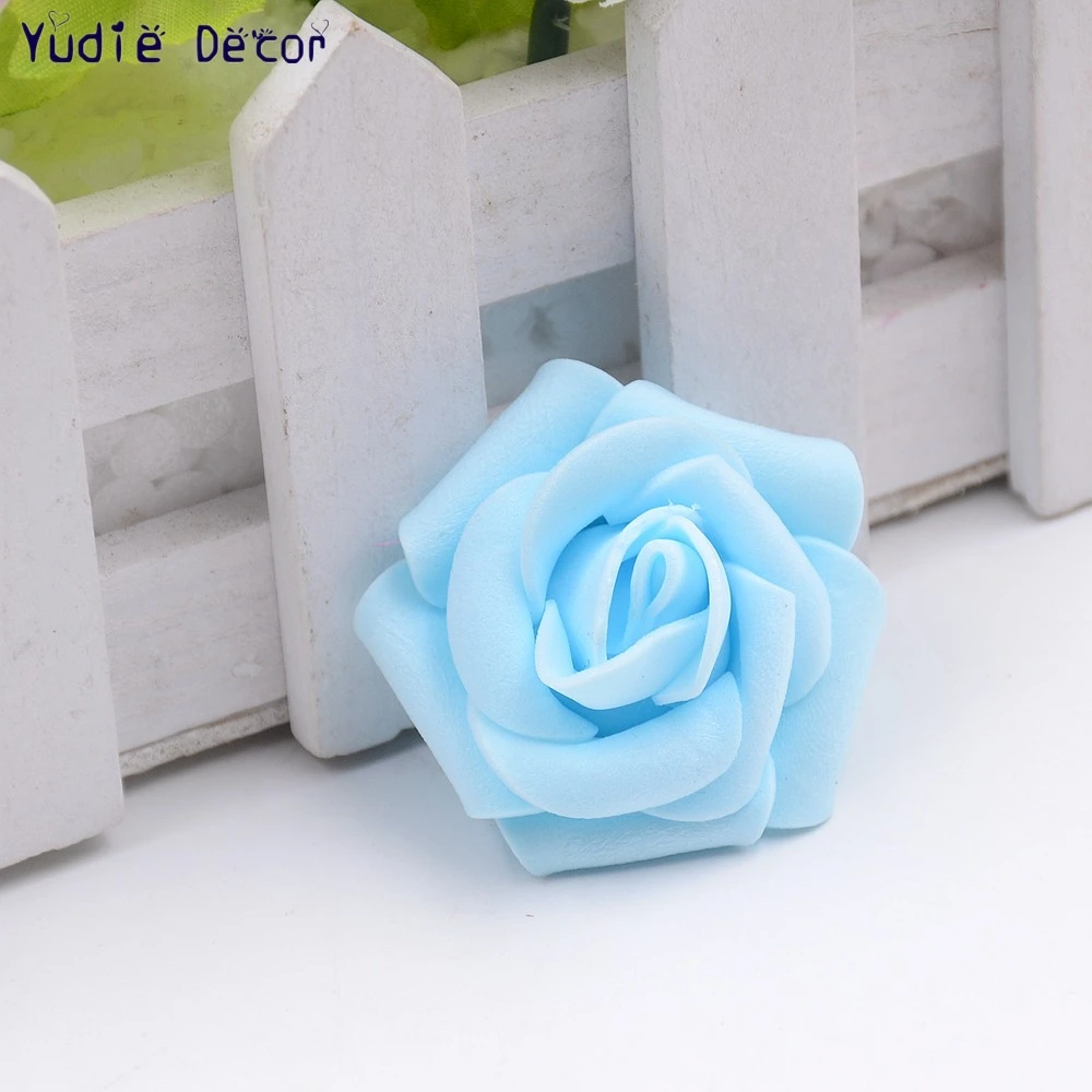 10 шт./лот 3,5 см пены мини-ароматные розы искусственный Fowers для свадьбы Главная Новогоднее украшение Craft ручной DIY принадлежности