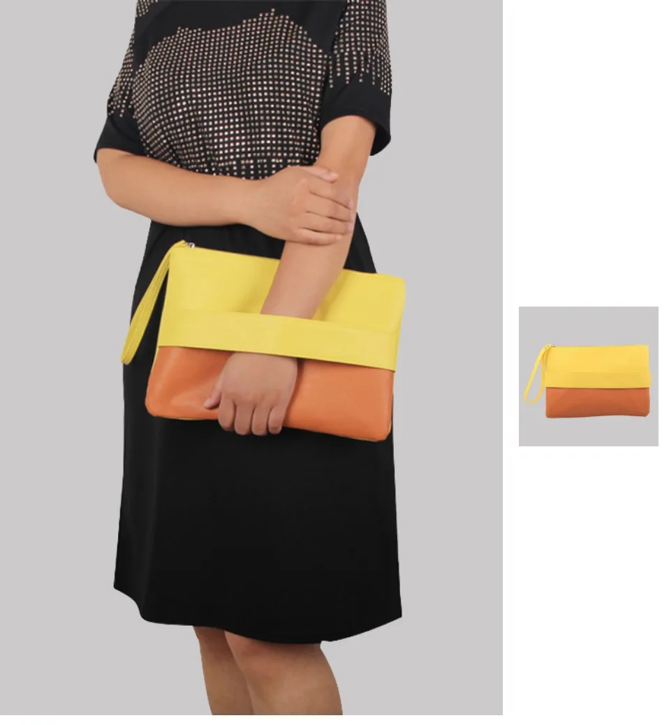 Женская кожаная сумка конфетного цвета, повседневные клатчи, сумочка Bolsa Feminina, сумки на ремешках, женские повседневные Лоскутные клатчи на ремешке