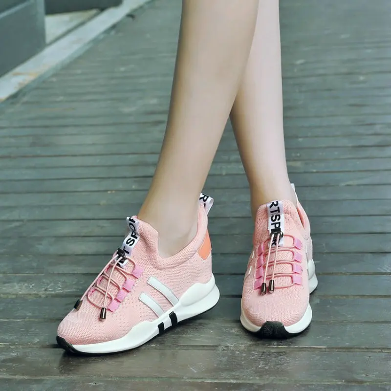 ZawsThia/2019 г. модная дышащая женская обувь на шнуровке из сетчатого материала - Фото №1