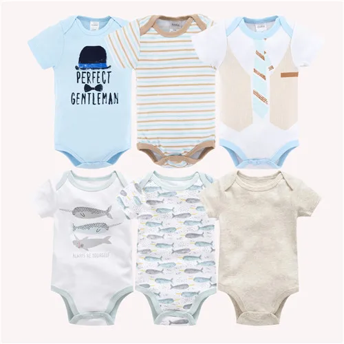 HY21092290 Коллекция года, 6 предметов, 3 предмета, одежда для маленьких девочек roupa de bebes, детские летние комбинезоны с короткими рукавами для новорожденных хлопковые комбинезоны для маленьких девочек и мальчиков - Цвет: HY21092290