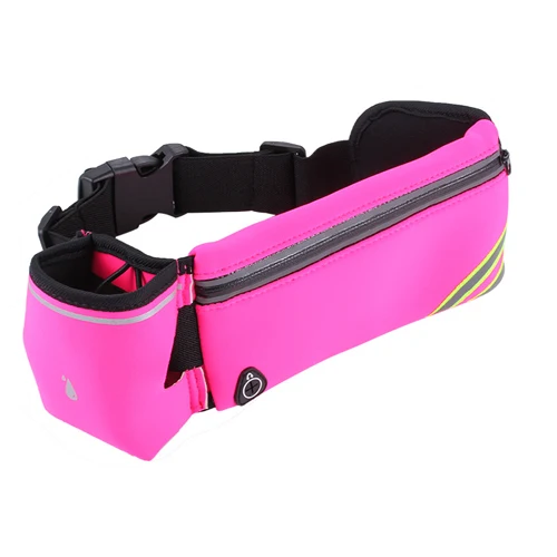 pink no bottle NEWBOLER Беговая поясная сумка, спортивные женские поясные сумки для прогулок, кемпинга, тренажерного зала, поясная сумка, держатель для телефона, чехол, аксессуары для мужчин и женщин - Цвет: pink no bottle