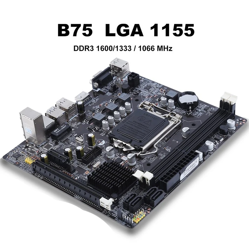 B75 Lga 1155 Настольная компьютерная материнская плата с Sata 2 0 Usb 3 Ddr3 Dimms 16G для ПК