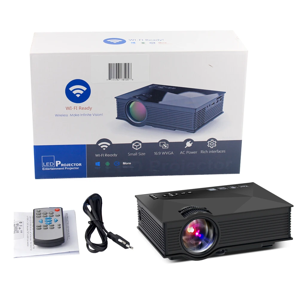 BYINTEK BT460 WIFI Home Theater Mobile HDMI USB LCD Pico Video Portable Mini Game LED Projector Proyector For Iphone Android |