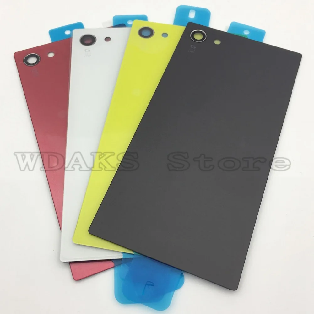 Матовый для sony Xperia Z5 компактный E5803 E5823 сзади Батарея задняя крышка Стекло двери