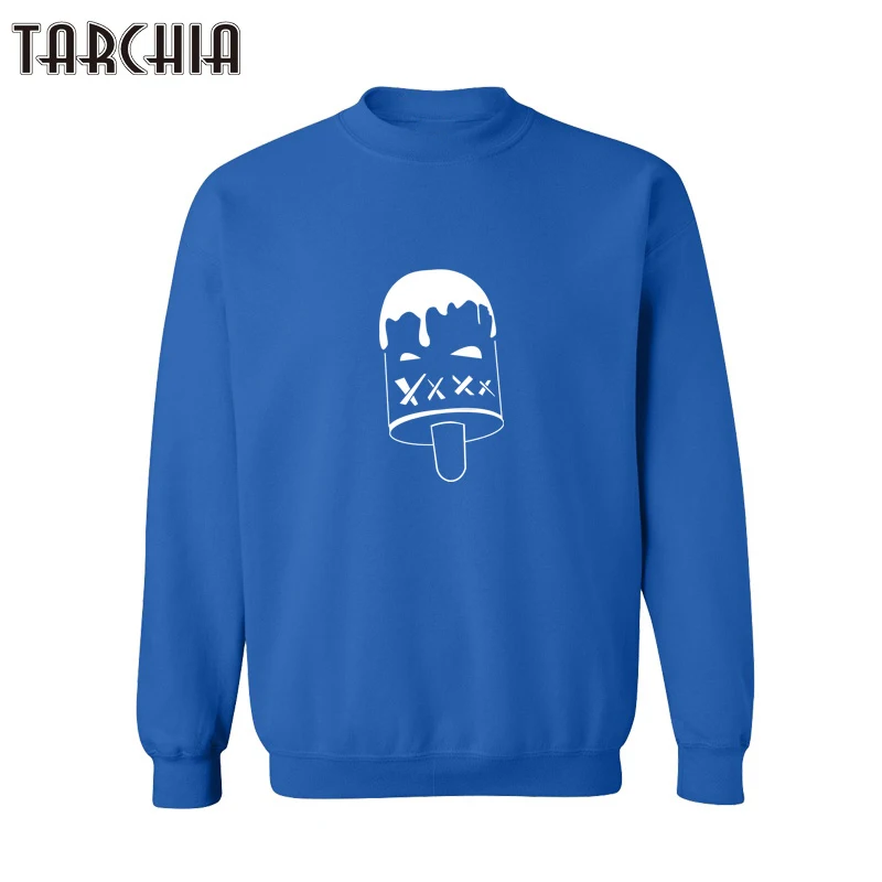 TARCHIA Новинка 2018 модные мужские толстовки в стиле Харадзюку с принтом мороженого