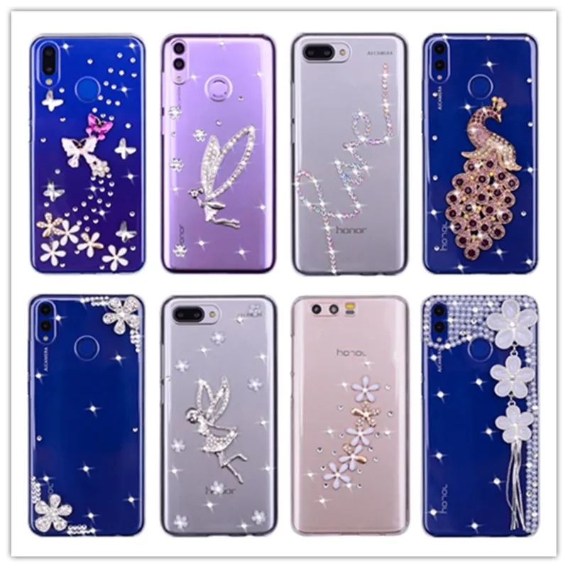 Блестящий Алмазный чехол для Huawei P40 P30 P20 Pro P10 Lite Mate 20 10 9 Nova 5T Y6 Y7 Y9 2019 Honor 8S 8A 8C 8X