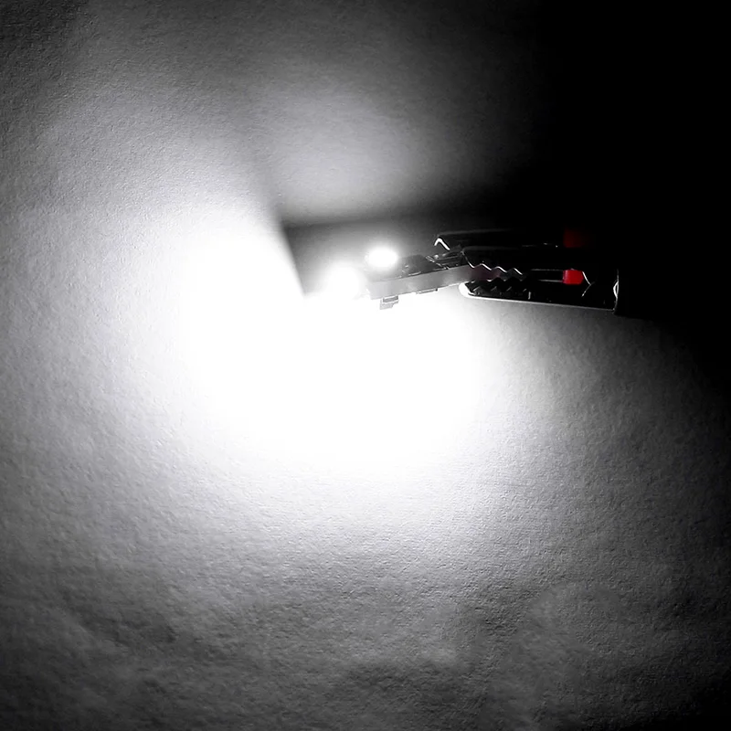 Wolflamp 4 шт. белый T5 светодиодный светильник 3528 3SMD автомобильные лампы на танкетке