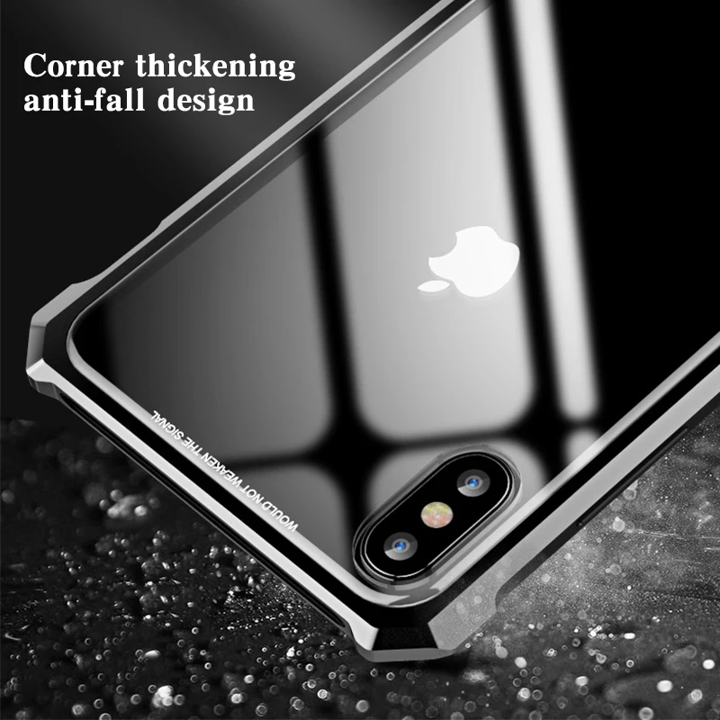 Роскошный металлический корпус чехол для Iphone Xs Max Xr X S 10 Plus защитная жесткая