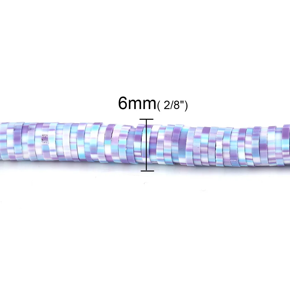 DoreenBeads Полимерная глина Katsuki Бисер Круглый 6 мм (2/8 &quot) Диаметр отверстие: около 1 8 41