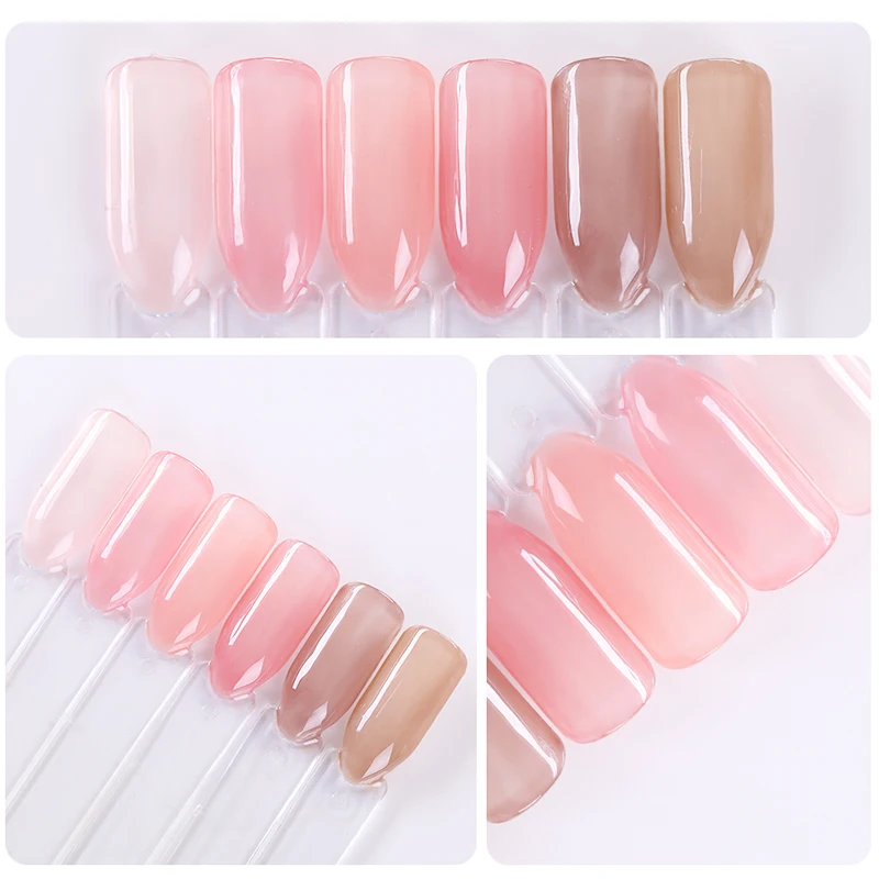 UR SUGAR Jelly Pink Gel Nail Polish Translucent Pink Color Gel Semi Permanent Soak Off UV Gel Polish 7.5ml Nail Art Varnish