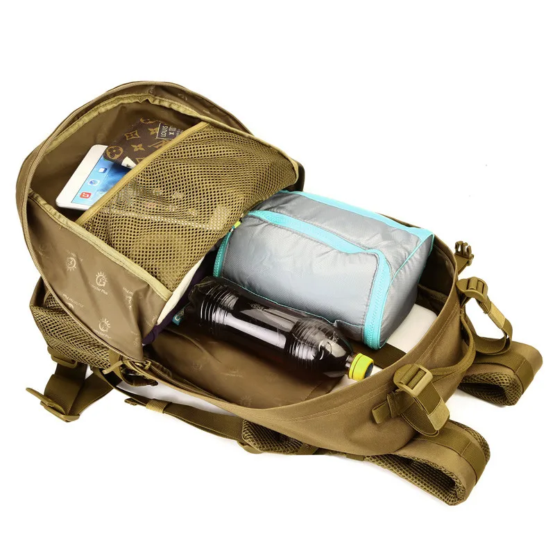 New Men Camouflage Backpack Trekking Military Backpacks Black Travel Waterproof Army Green Male Rucksack Nylon Knapsack | Багаж и сумки