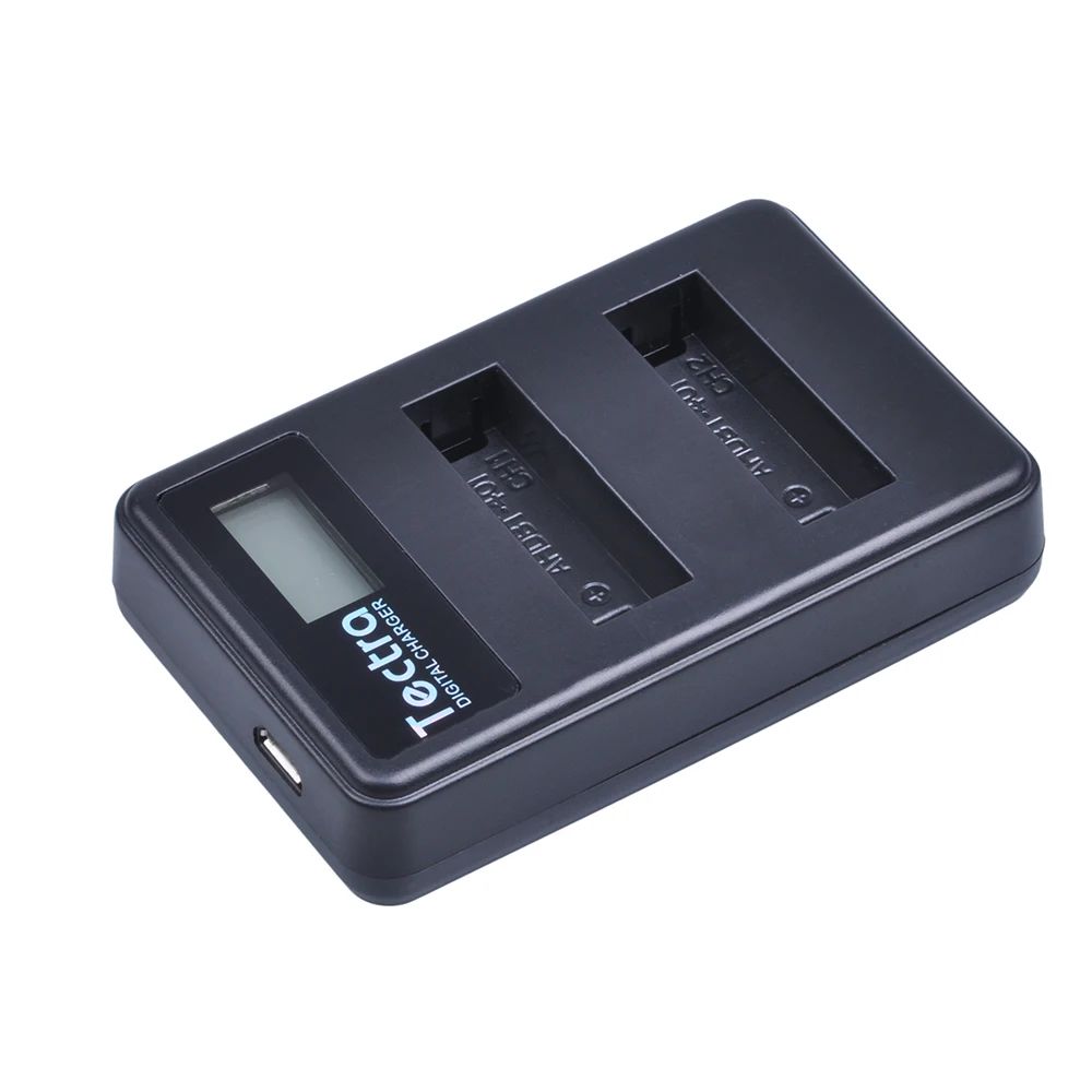Tectra высокое качество AHDBT 401 LCD USB двойное зарядное устройство для экшн камер GoPro Hero