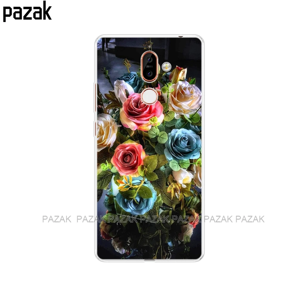 52236 Чехол для nokia 6 6,1 7 plus 8 9 nokia 6 2018x5x6, мягкий силиконовый чехол из ТПУ для задней панели телефона с принтом, окрашенные ракушки, сумки Fundas - Цвет: 52236