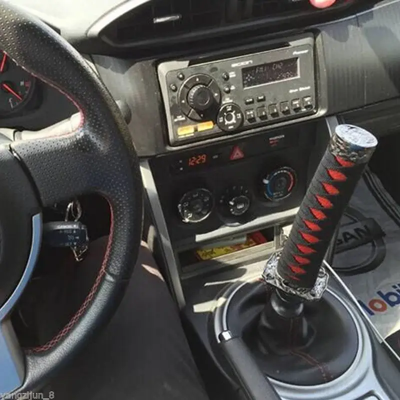 JDM Samurai меч ручка переключения передач Катана металлическая 15 см черная красная с