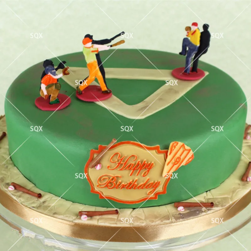 Бейсбольная помадка форма для выпечки торта силиконовая инструменты украшения