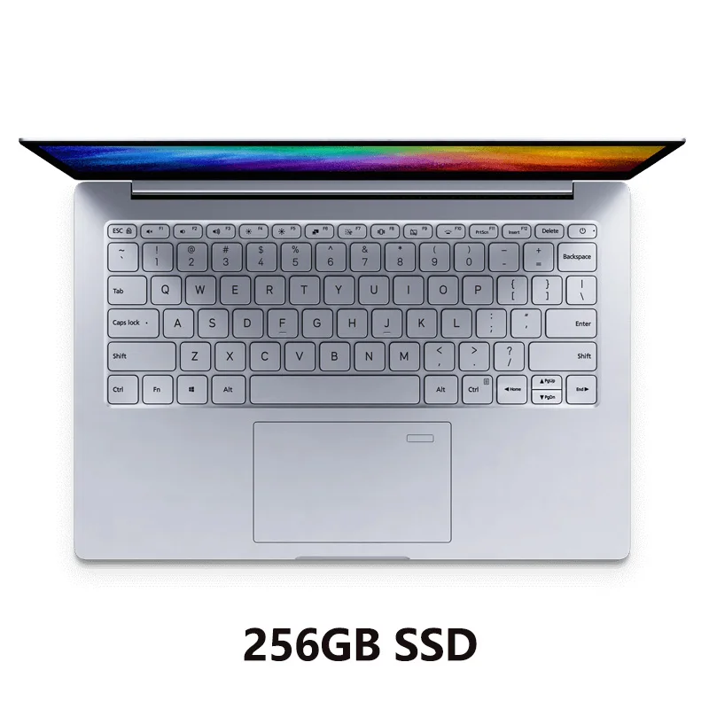 Silver i5 256GB SSD Ноутбук Xiaomi Mi Notebook Air 13,3 дюймов на английском языке Windows 10 Intel UHD Graphics 620 отпечаток пальца с камеры серебристого цвета - Цвет: Silver i5 256GB SSD